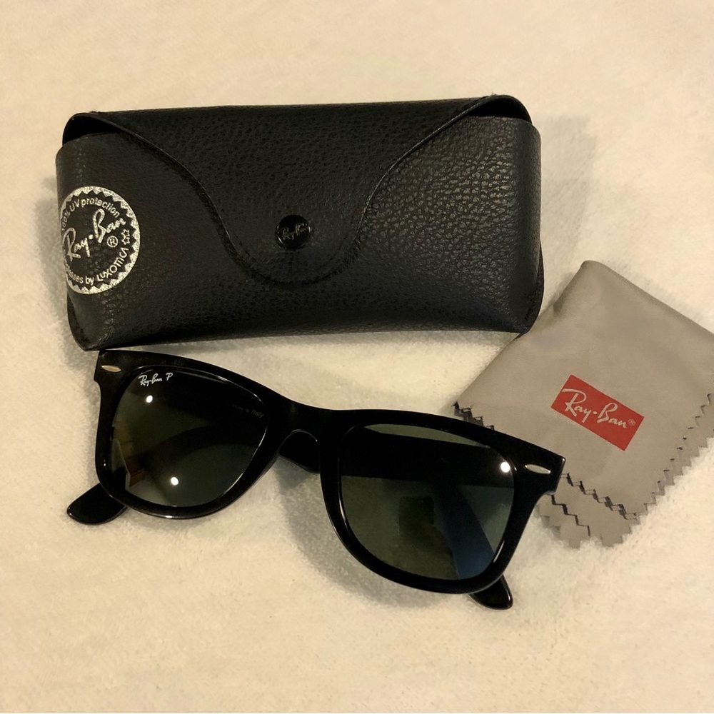 Ray-Ban Wayfarer Classic Polarized Sunglasses.